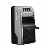 Master Lock Schlüsseltresor mit neuem innovativen Design, großem Fassungsvermögen und hoher Sicherheit, Wandhalterung, Aussen, 19.6 x 7.6 x 5.6 cm, Schlüsselsafe