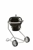 RÖSLE Holzkohle-Kugelgrill No.1 AIR F50, Hochwertiger Kohlegrill mit Air Control System, Deckelscharnier, Deckelthermometer, klappbarer Edelstahl-Grillrost, extra große Grillfläche und Grillraum