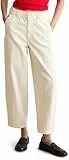 Marc OߴPolo Denim Damen Barrel-Hose mit Stretch-Anteil Cropped, Cremefarben (Creamy White), S