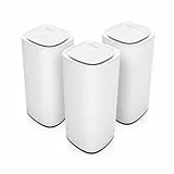 Linksys Velop Pro 7 Mesh WiFi 7 System MBE7003 – Cognitive Mesh-System mit Tri-Band und mehr als 10 Gbit/s – Mesh-Abdeckung von bis zu 825 m² – Anbindung von 600 Geräten – 3er-Pack