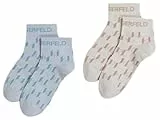 Karl Lagerfeld International B.V K/Monogram short socks, 1QV Kentucky Blue-Pristine, One Size