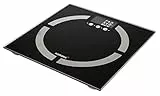 Korona 73500 DENISE Digitale Diagnosewaage Analysewaage von Körperfett, Körperwasser und Muskelanteil 180 kg Tragkraft 100 Gramm Einteilung Schwarz