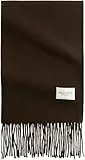 Marc OߴPolo Damen Schal aus Schurwolle weich, Braun (Dark Coffee), One Size