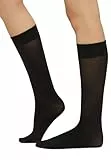 Wolford Damen Matt Fein Kniestrümpfe Velvet de Luxe 50 Knee - Highs 30923, 50 DEN, Gr. Medium, Schwarz (Black 7005)