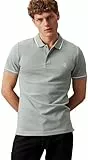 Calvin Klein Jeans Herren Poloshirt Kurzarm Slim Fit, Grau (Slate Gray), XS