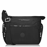 Kipling GABBIE Mittelgroße Umhängetasche, Black Noir (Schwarz)
