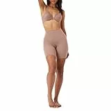 SPANX Shapewear für Damen Tummy Control Power Short (Regular und Übergröße), Café Au Lait, L