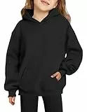 Arshiner Mädchen Kapuzenpullover Warm Fleece Kinder Hoodie Winter Pullover mit Tasche Sweatshirt für Mädchen 12-13 Jahre