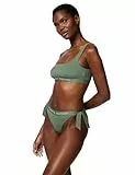 Tommy Hilfiger Damen Bikinitop Bralette Ungepolstert, Mehrfarbig (Stonewash Green), S