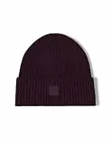 CECIL Damen 5706477 Beanie in Unifarbe, Eggplant Red, Einheitsgröße