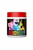HANSA RAINBOWFLAME Feuerfarben Pulver für buntes Feuer (500g.) Trockenpulver für Flammenfärbung | Feuer Farbe für Feuerstellen, Kamin, Ofen | Feuerpulver