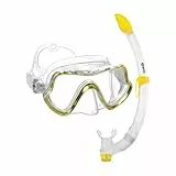 Mares Combo Pure Vision – Schnorchelset Erwachsene, ergonomische Silikonmaske, halb-trockener Breezer Schnorchel mit Ventil
