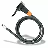 SKS GERMANY Schlauch mit E.V.A.-Kopf für RENNKOMPRESSOR, Fahrradpumpenschlauch (Pumpenkopf mit Schlauch passend für SKS GERMANY RENNKOMPRESSOR, alle Ventiltypen, Gewinde M 8 x 0,75), schwarz
