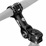 toptrek Fahrradlenker Vorbau, Lenkererhöhung Fahrrad 31,8mm, 130mm Fahrrad Lenker Aluminium, Lenkervorbau Verstellbar ±60° Einstellbar, Fahrradlenker Erhöhung Sechseckiges Lochdesign für MTB, Rennrad