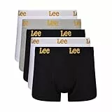 Lee Herren Men's Boxer Shorts in Blacks/Whites/Grey | Soft Touch Cotton Trunks Boxershorts,