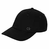 Calvin Klein Herren Classic Cotton 6 Panel Cap - Schwarz/Anthrazit - Einheitsgröße