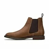 Clarks Herren Jaxen Easy Chelsea-Stiefel, Cola Suede, 44.5 EU