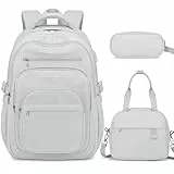 DIGOBAY Lässiger Rucksack mit mehreren Taschen, GRAU, Traditionelle Rucksäcke