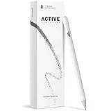 KSW KINGDO iPad Stift, Stylus für iPad/iPhone, Kapazitiver Wiederaufladbarer Stift Mit 1.4 mm Extrem Feiner Spitze für iPad Pro, iPhone 12, XS Max, 11 (Weiß)