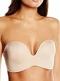 Wonderbra Damen Ultimate Strapless trägerloser BH nahtlos starker Halt Push-Up , Strapless-BHskin, 70C