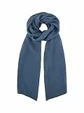 TOM TAILOR Damen Plissee Schal mit Glitzer, Stormy Sea Blue, ONESIZE