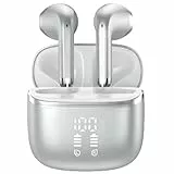 HOIFA Bluetooth Kopfhörer, Kopfhörer Kabellos Bluetooth 5.4 mit 4 ENC Noise Cancelling Mic, 40H Spielzeit mit LED, In Ear Kopfhörer HiFi Stereo, IPX7 wasserdichte Ohrhörer für Arbeit/Studium/Freizeit