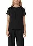 s.Oliver Luftige Chiffon-Bluse mit gesteppter Raffung