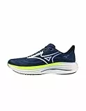 Mizuno Wave Rider 29 - Herren Laufschuh - Estate Blue/White/Lightning Yellow - 10