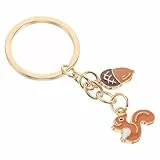 Toyvian Niedlicher Eichhörnchen Schlüsselanhänger, Eichel Design Leichter Tragbarer Bag Charm Anhänger FüR AutoschlüSsel Rucksack Und GeldböRse