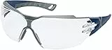 Uvex pheos cx2 Schutzbrille - Beschlagfrei & Kratzfest - Transparent/Blau-Grau