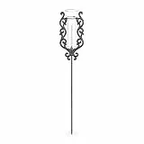 Relaxdays Regenmesser Vintage, mit Erdspieß, Niederschlagsmesser, antik, 12 cm, 5 inch, Glas, Metall, verziert, bronze