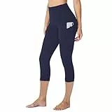 HLTPRO Capri-Leggings mit hoher Taille für Frauen – Bauchkontrolle, 4-Wege-Stretch, Workout, Fitness, Yoga