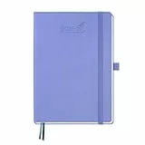 BEZEND Kalender 2026 2027 Wochenplaner A5, 18-Monate BuchKalender Juli 26-Dez 27, PU-Leder Hardcover 1 Woche 2 Seiten mit Stifthalter, Kornblume