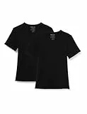 Dim T-Shirt Mann Thermoregulierend Baumwolle V-Ausschnitt Dim Sport x2 Schwarz S