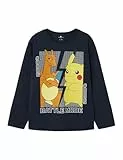 Name IT Jungen Nkmamas Pokemon Nreg Top Box Noos Sky Langarmshirt, Dark Sapphire, 134-140 EU