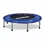 Relaxdays Indoor Trampolin, Ø 95 cm, faltbares Minitrampolin bis 100 kg, Sport & Gymnastik, Fitnesstrampolin, blau