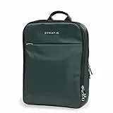 Stratic Pure Rucksack Unisex Tagesrucksack Damen Herren Backpack nachhaltig, wasserabweisend, mit Laptopfach, Masken- und Hygienefach Green