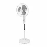 SUNTEC Ventilator mit Fernbedienung, Timer | Stand Standventilator CoolBreeze 4000 | Leise 40 cm Durchmesser, 50 Watt | Fan Windmaschine Weiss | für Bett, Schlafzimmer, Büro, Wohnung, Terrasse