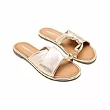 GIOSEPPO Damen Whately Flache Sandale, Platinfarben, 39 EU