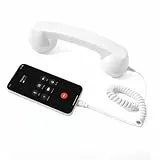 Jotekonoby Typ-C Kabelgebundener Retro-Telefonhörer Festnetz-Empfänger, kompatibel mit Smartphones und Tablets, High-Fidelity-Lautsprecher für klare Anrufe