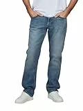 Cross Jeans Herren Stretch Regular Fit Dylan Jeanshose Hose Denim, Länge:32L, Farbe:Mid Blue (E 195-150), Weite:33W