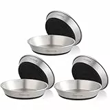 Edelstahl Katzennäpfe, 6 Stück Metall Katzen Näpfe für Futter und Wasser, mit Anti Whisker Fatigue, rutschfest