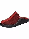 Westland Damen Pantoffeln Monaco Damen 62,Weite F 1/2 (Normal),House-Slipper,schlapfen,drinnen,Indoor,daheim,zuhause,rot-Kombi,41 EU / 7 UK