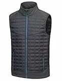 Little Donkey Andy Leichte Puffer Weste Herren Warme Ärmellose Outdoorjacke Wandern Reisen Laufen Grey XL