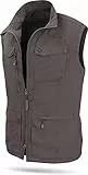normani Herren Outdoor Weste mit atmungsaktivem Sonnenschutzmaterial 50+ (XS-5XL) Anthrazit XL