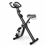 Ultrasport F-Bike Pro Heimtrainer Fahrrad Klappbar I Hometrainer Fahrrad Klappbar mit Komfort-Sattel I Ergometer Heimtrainer, Fitnessbikes, Grau-Schwarz
