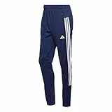 adidas Herren Workout Essentials All-Set 3-Stripes Knit Pants, Dark Blue/White, M