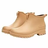 Gummistiefel Herren Rutschfeste - Regenstiefel Damen Wasserdicht Outdoor Stiefel Kurze Gartenboots Einfarbig Stiefeletten Modische Gartenschuhe Ankle Boots Wanderstiefel