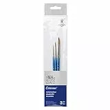 Winsor & Newton 5390607 Cotman Aquarell Synthetikhaar 3 Pinsel im Set mit exzellenter Sprungkraft, Farbtragekraft und Punktgenauigkeit -3 Rundpinsel Nr. 0, 4, 8
