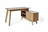 Jahnke Eckschreibtisch Wave C 150 E Montana Eiche